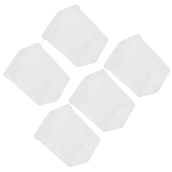 WHAMVOX 5 Pcs Cotton Box Bud Dispenser Container for Cosmetic Swabs Clear Holder