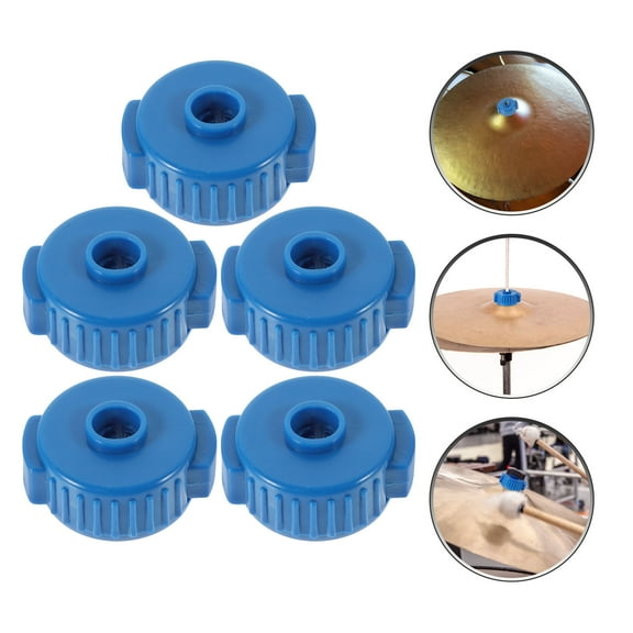 WHAMVOX  5 Pcs Cymbal Installation Nuts Drum Accessories Release Replacement Blue