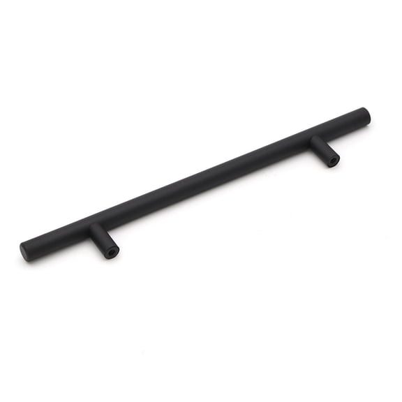 DECORNIJIA Bar Pull Shape Handles Black 5Pcs 3.9X1.4X0.4In