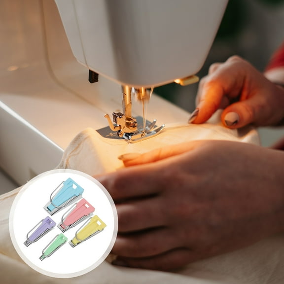 WHAMVOX 5 Pcs Fabric Sewing Quilting Single Fold Bias Tape Maker Kit
