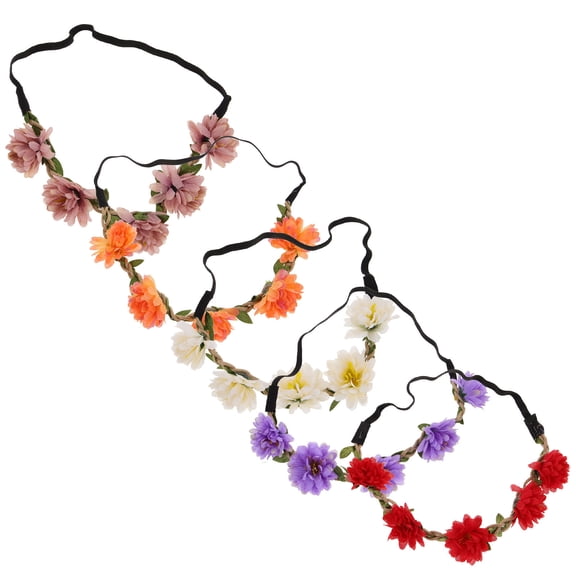 WHAMVOX  5 Pcs Girl Performance Headband Festival Child Miss