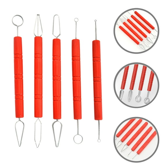 YSNOOWE Ceramic Pottery Tool Stainless Steel 5Pcs Multi For Artists Dotting