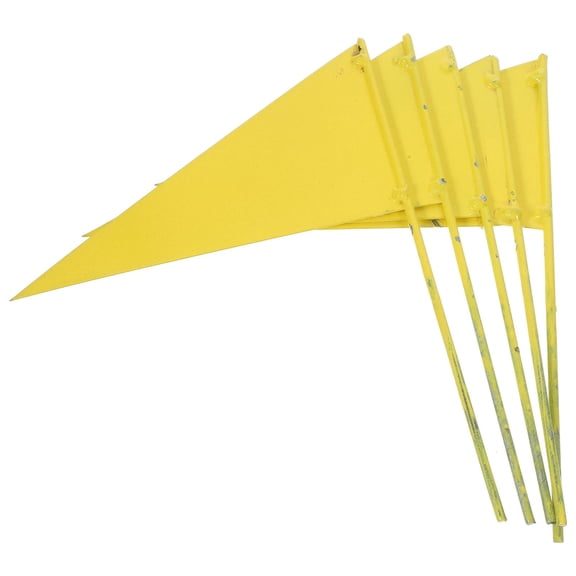 WHAMVOX 5 Pcs Green Garden Flags Small Iron Flag 20X15.5CM