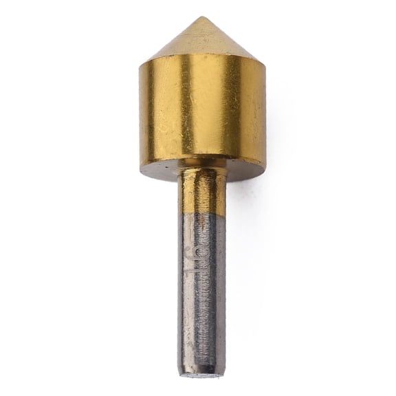 WHAMVOX 5 Pcs High-speed Steel Single-End Countersink Chamfer Tool Deburring Tool Set Round for Cutting Holes in Plastic Copper Aluminum Plate Insulation Boards PVC Sheet