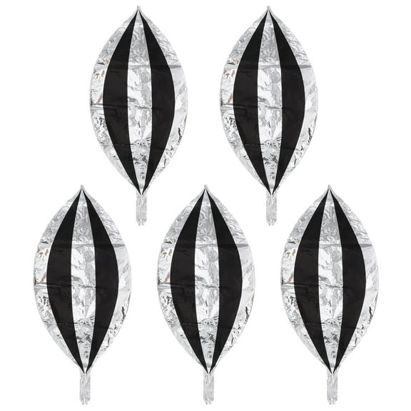 WHAMVOX 5 Pcs LED Helium New Year Decorations Wedding Balloons 62.5X28.5X0.1CM