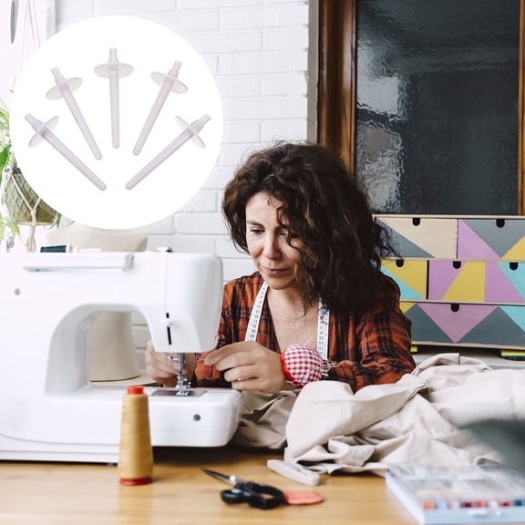 WHAMVOX 5 Pcs Machine Sewing Thread Post Home Accessories Replacement Spool Pin