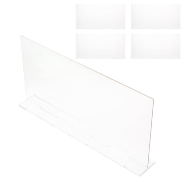 WHAMVOX 5 Pcs Plate Custom Desk Office Decoration Desks Transparent