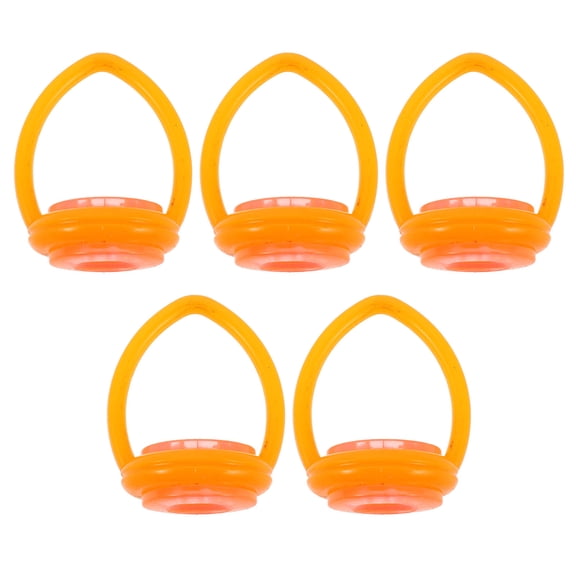 ETHZZLE 5Pcs Plastic Billiard Cue Hangers Orange Pool Cue Holders for Wall Storage