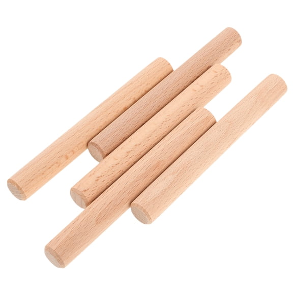 WHAMVOX Set of 5 Chocolate Shaker Pegs Boho Style Room Decor Hooks for Pegboard Organization