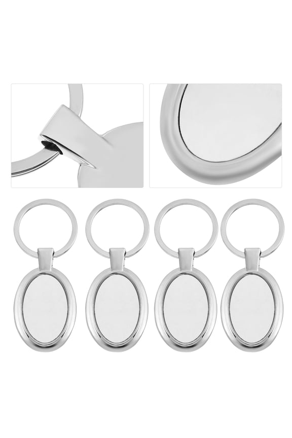 5-Pack Metal Sublimation Blank Keychains for Birthday , Colleagues, Key