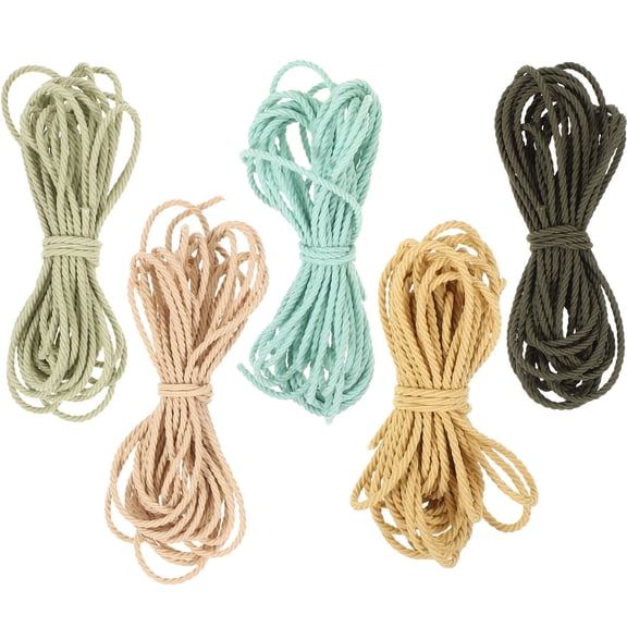 WHAMVOX 5 Pcs Stretchy Bracelet Cord Jewelry Beading Thread Hair Bands