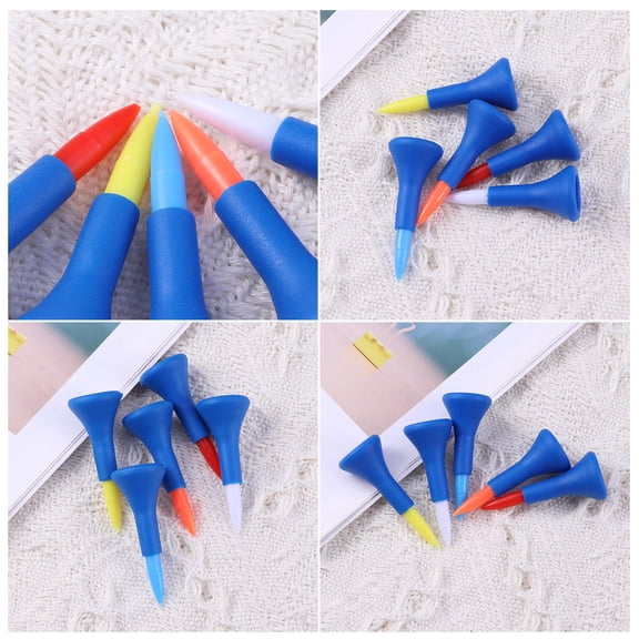 DECORNIJIA Driving Range Tees Professional Tee System Dark Blue 5Pcs