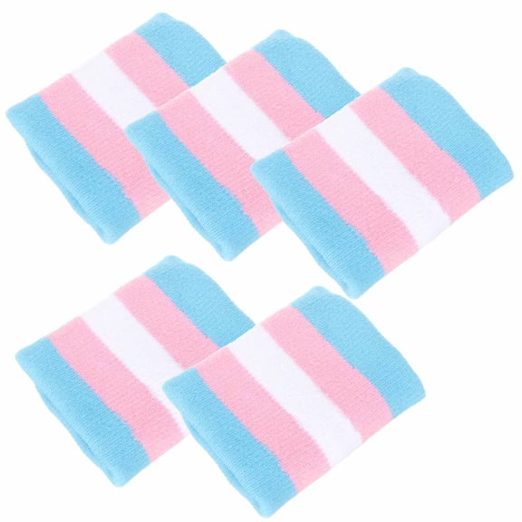 WHAMVOX 5 Pcs Wrist Strap Tennis Band Neon Weightlifting Bands Braces Fitness