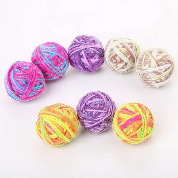 WHAMVOX 5 Pcs/pack Fun Interactive Cat Toys Ball Random Color for Cats
