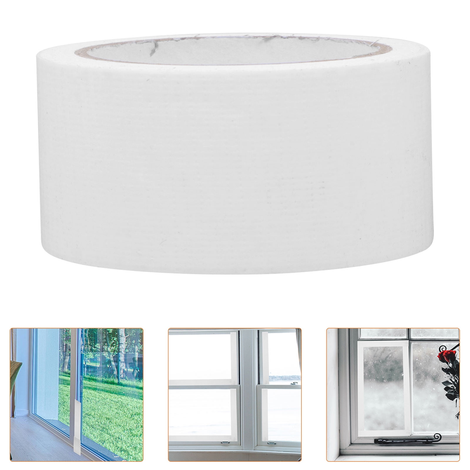 WHAMVOX  5 Rolls Weather Stripping Sliding Glass Door Seal Adhesive White