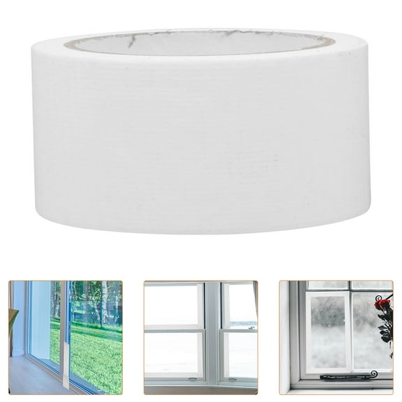 WHAMVOX  5 Rolls Weather Stripping Sliding Glass Door Seal Adhesive White