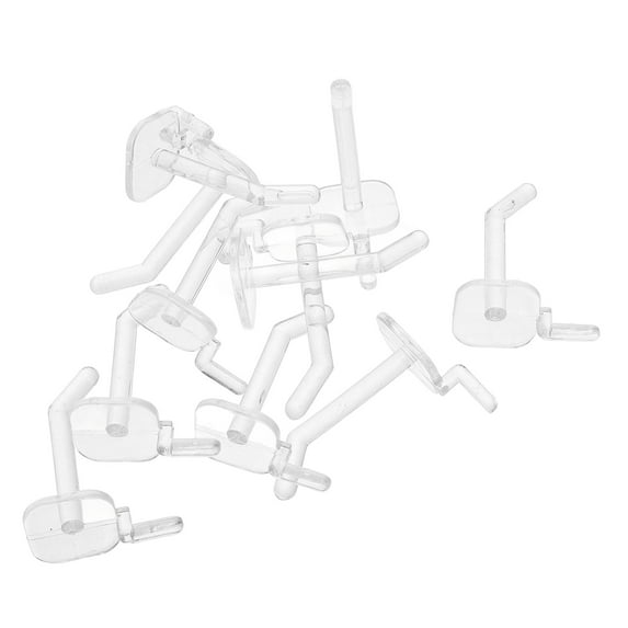 WHAMVOX 50 PCS Garage Wall Hooks Peg Board for Hanging Tools Clear Pegboard Organizer Work Transparent