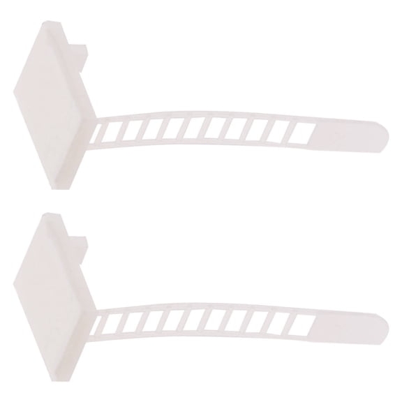 WHAMVOX 50 PCS Wire Clamp Cable Fixing Cable Fasteners 9.00X1.80X0.30CM White