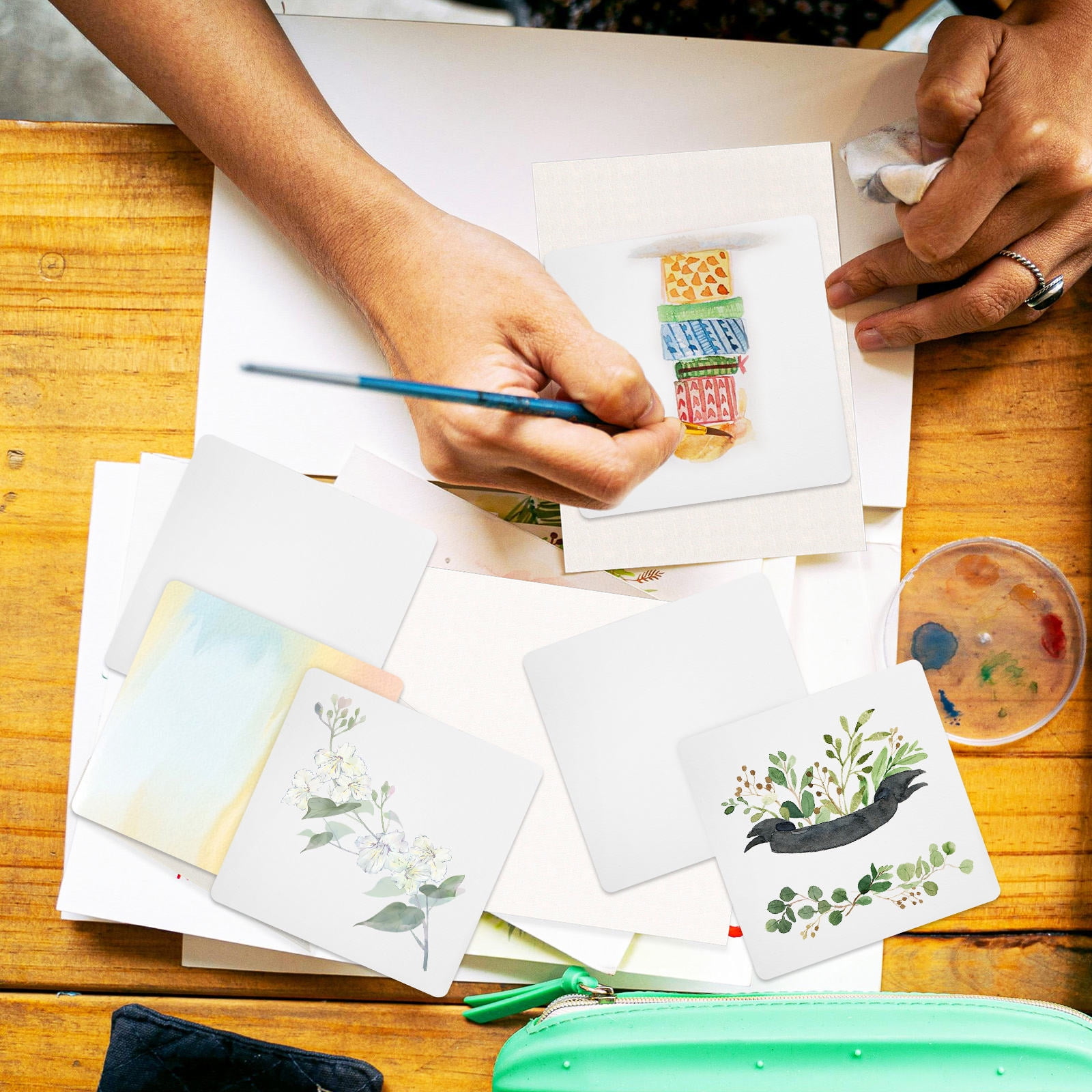 A4 Folds To A5 Greetings Card Blanks 240g Gloss/Matte 2 Sht SAMPLES