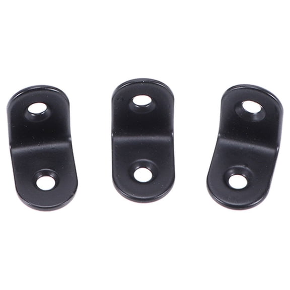 YSNOOWE 50Pcs Black Stainless Steel Shelf Brackets Heavy Duty Corner Brace for Home Storage
