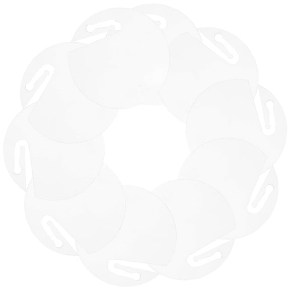 WHAMVOX  50 Pcs Circle Acrylic Label Banquet Drink Markers Blank Tags