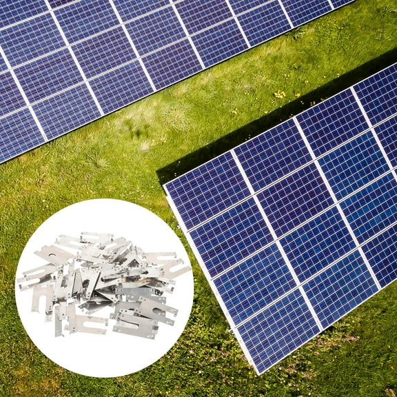 WHAMVOX 50 Pcs Conductive Excellent Photovoltaic Gasket 4.8X2.5CM Silver