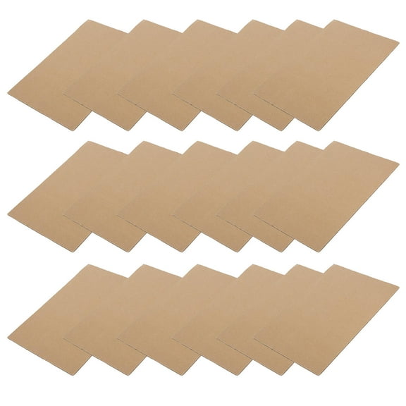 WHAMVOX 50 Pcs Corrugated Cardboard 30.00X20.00X0.20CM Light Brown