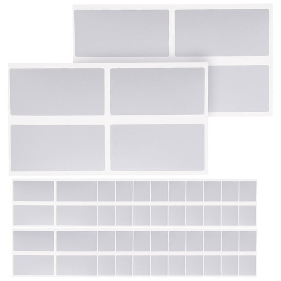 WHAMVOX 50 Pcs Countertop Adhesive Covering Peel Size Stickers Silver