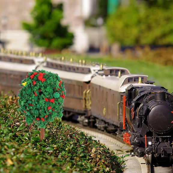 WHAMVOX 50 Pcs Diorama Supplies Mini Trees Small Sand Table Tree Child 4.00X2.00X2.00CM