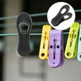 thumbnail image 1 of WHAMVOX  50 Pcs Hanger Clips for Plastic Hangers Laundry Clothes Child Travel Black, 1 of 8