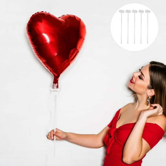 WHAMVOX 50 Pcs Indoor Balloon Accessories Baby 35.00X0.50X0.50CM Transparent