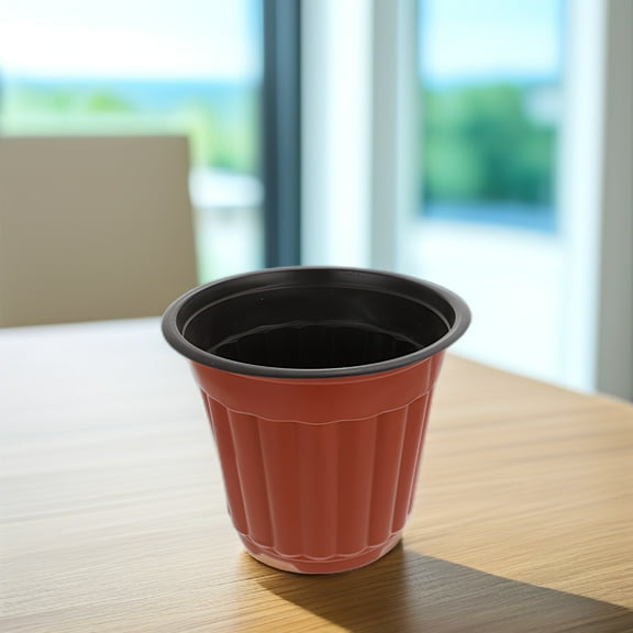 DECORNIJIA Succulent Pots Plastic Flower Pots Red 50Pcs Office Decor