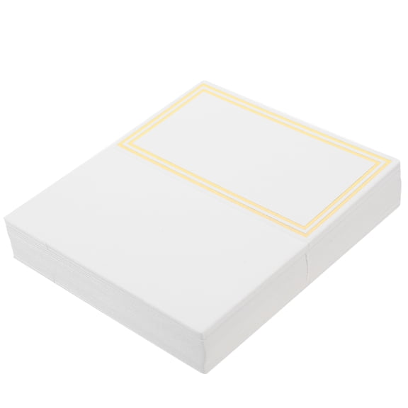 WHAMVOX 50 Pcs Invitations Hot Stamping Table Card Guest Name Cards