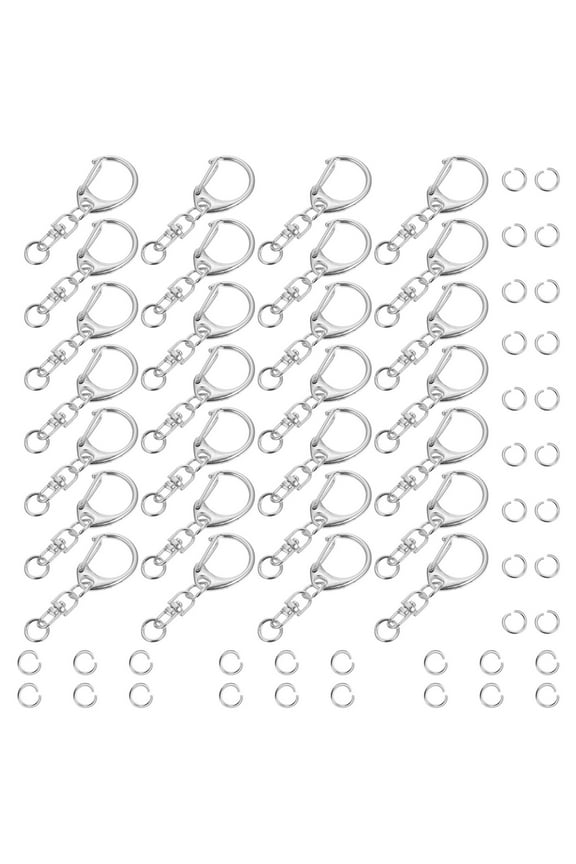50 Pcs Keychain Hooks Detachable Ring Quick Release