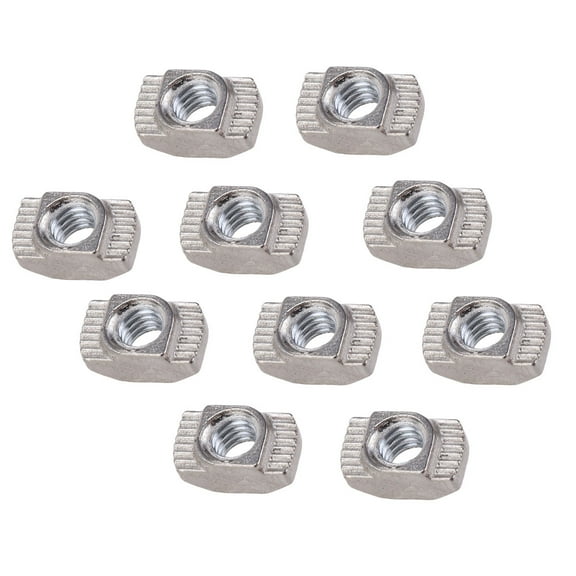 WHAMVOX 50 Pcs Lug Threaded Inserts Aluminum Profile Nuts Extrusions