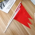 thumbnail image 1 of WHAMVOX 50 Pcs Marking Flags Little Flagkeeper Hand Waving Flag 20.00X14.00X0.20CM Red, 1 of 8