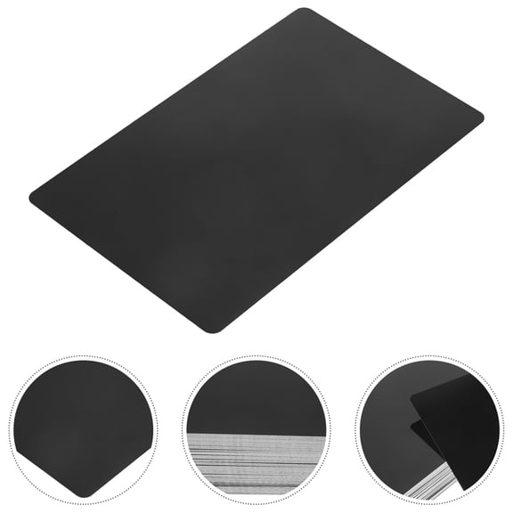 WHAMVOX  50 Pcs Metal Business Card Professional Cards Office