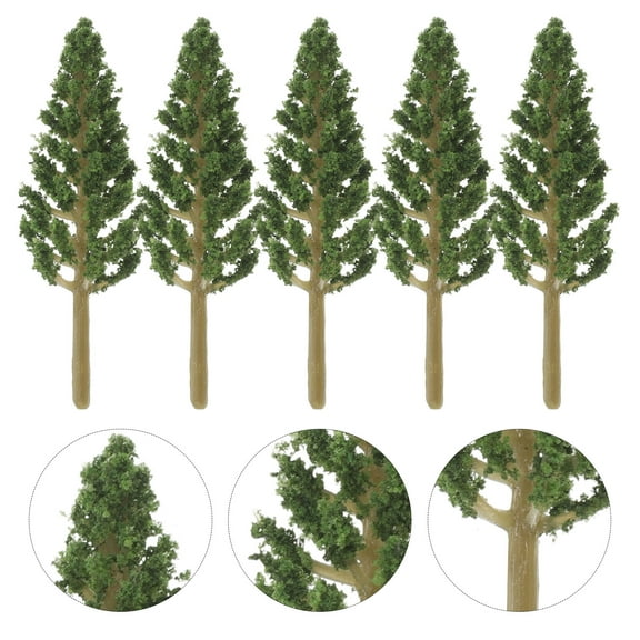 WHAMVOX 50 Pcs Moss Landscape Tree Model 5.80X1.00X1.00CM Green