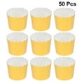 thumbnail image 1 of WHAMVOX  50 Pcs Muffin Liners Cups Baking Ramequin Gold Paper, 1 of 8