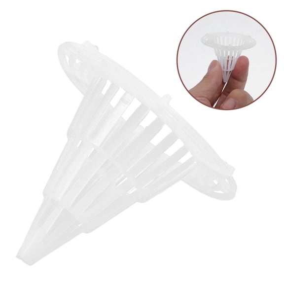 WHAMVOX 50 Pcs Plant Pot Bottom Net Trough Hole Mesh Screen Pots White