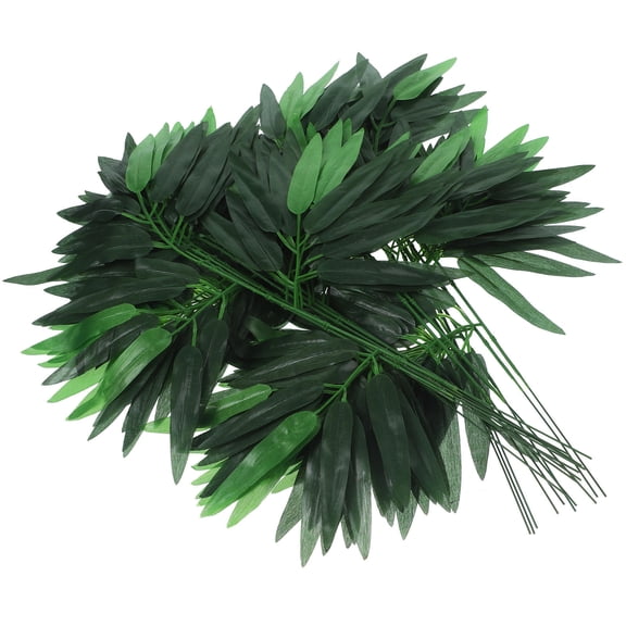 WHAMVOX 50 Pieces Realistic Artificial Leaves for Home Decor, Lifelike Green Plants, Perfect for Indoor and Outdoor Use
