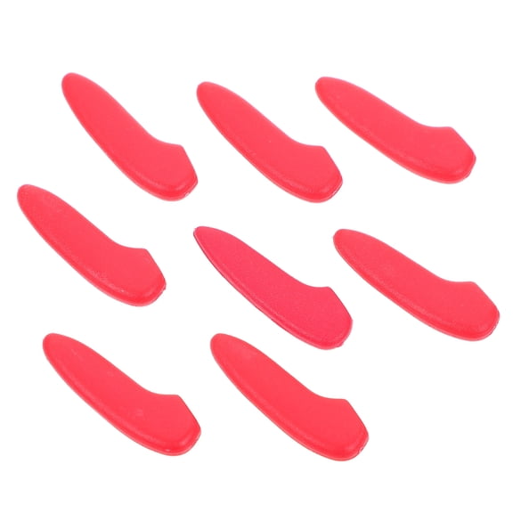 ROMANSENTIAL 50Pcs Red Plastic Knives Tip Sleeves Protective Covers for Kitchen Cutter Tips and Tool Safety
