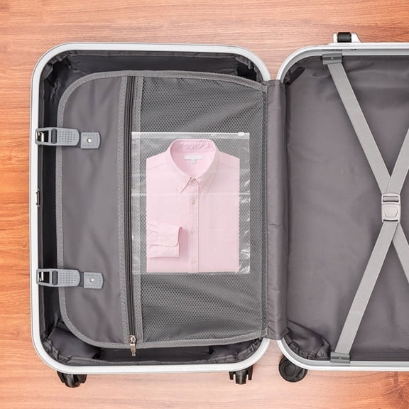 WHAMVOX Storage Bags Pe Transparent For Clothes Transportation Travel 50Pcs 11.8X9.8X0.04In