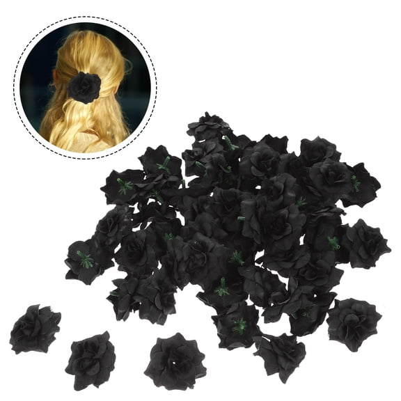 WHAMVOX 50 Pcs Artificial Rose Decorations for Wedding Albums, Photo Embellishments, Bridal Party, Craft Supplies