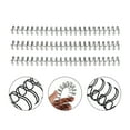 thumbnail image 1 of WHAMVOX  50 Pcs Wire Binding Spines Loose-leaf Hoop Hole Rings Double Loop, 1 of 8