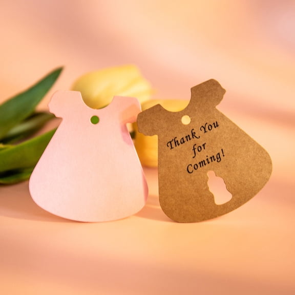 WHAMVOX 50 Sets Birthday Skirt Tag Gift Giving Labels Hanging Tags