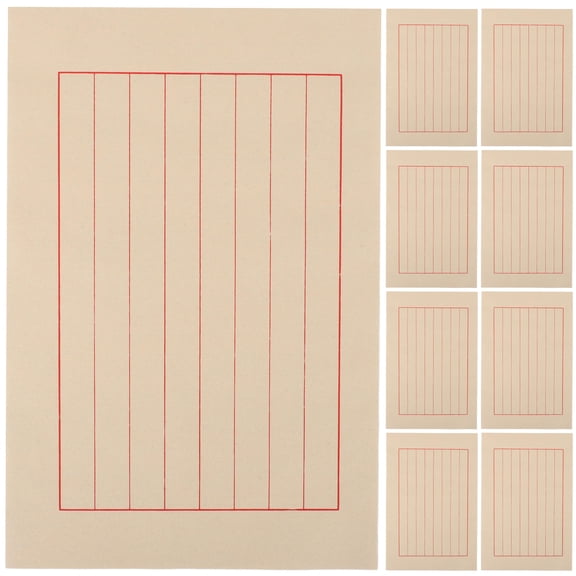 SEWCHICS Calligraphy Practice Writing Paper Light Yellow 50 Sheets 11.4x7.47x0.04in