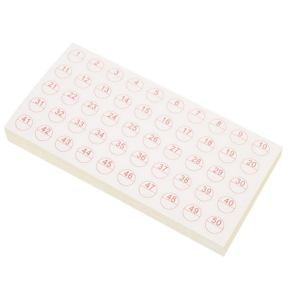 WHAMVOX 50 Sheets DIY Labels for Classifying Items Square White 1.5X1.5in