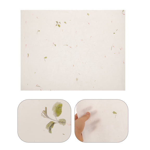 WHAMVOX  50 Sheets Flower Pattern Rice Paper Writing Letter Calligraphy