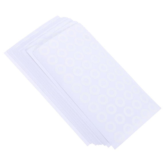 WHAMVOX 50 Sheets Hole Punch Reinforcement 50 White Pvc Adhesive Labels